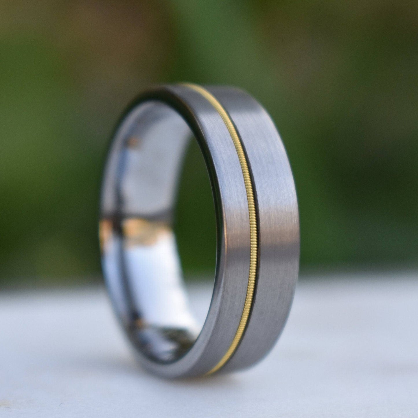 Guitar String 8mm Tungsten Ring - Tungsten Titans