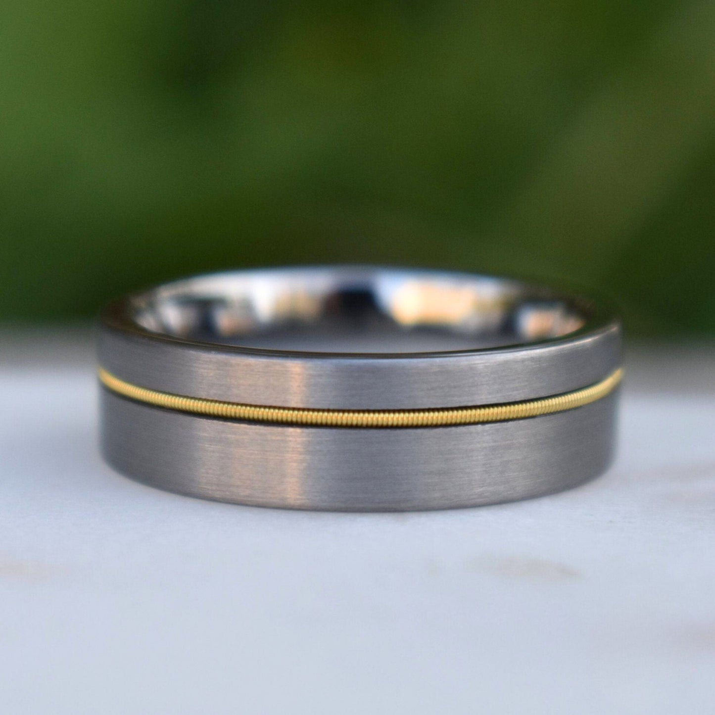 Guitar String 8mm Tungsten Ring - Tungsten Titans