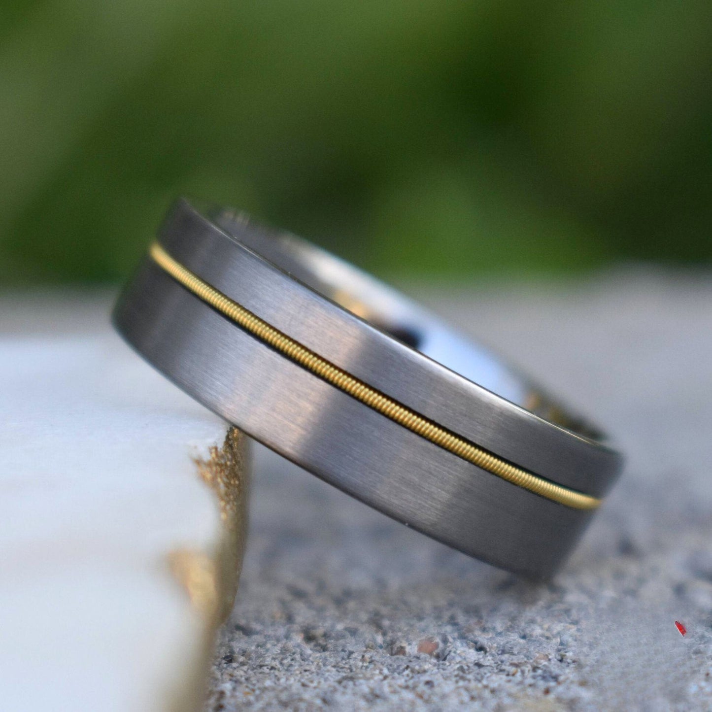 Guitar String 8mm Tungsten Ring - Tungsten Titans