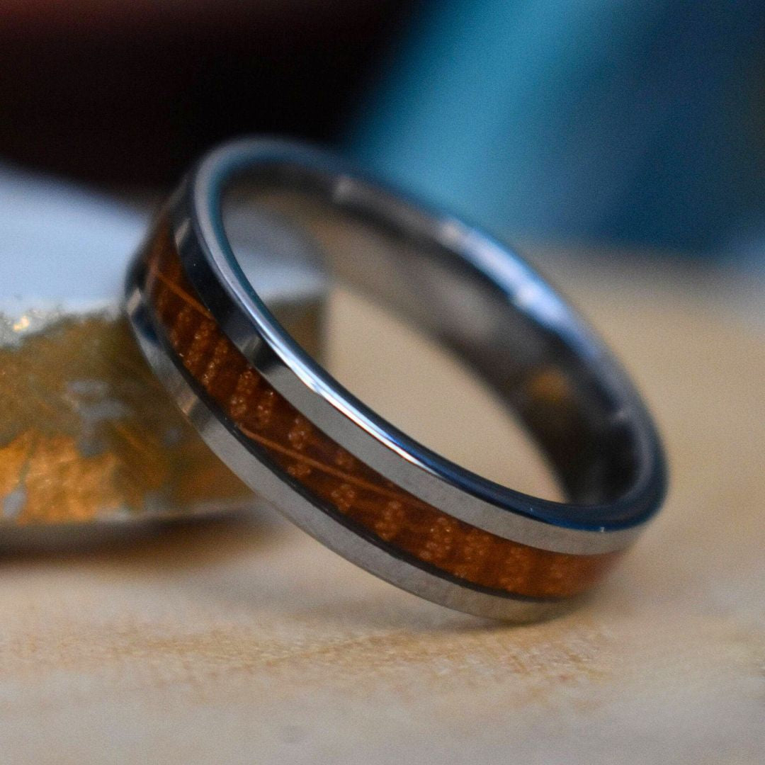 Whiskey Barrel 6mm Tungsten Ring - Tungsten Titans