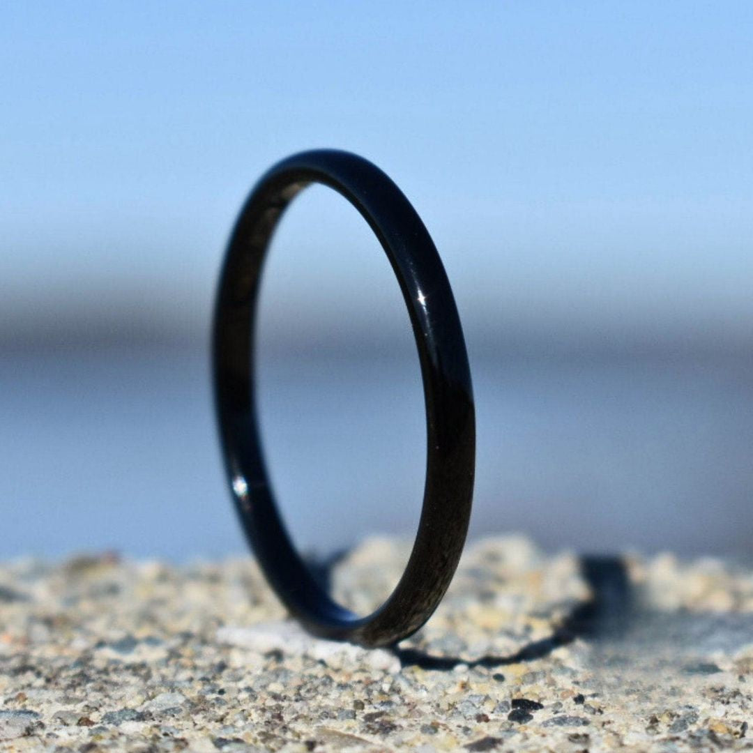 Tungsten 2mm Black Ring - Tungsten Titans