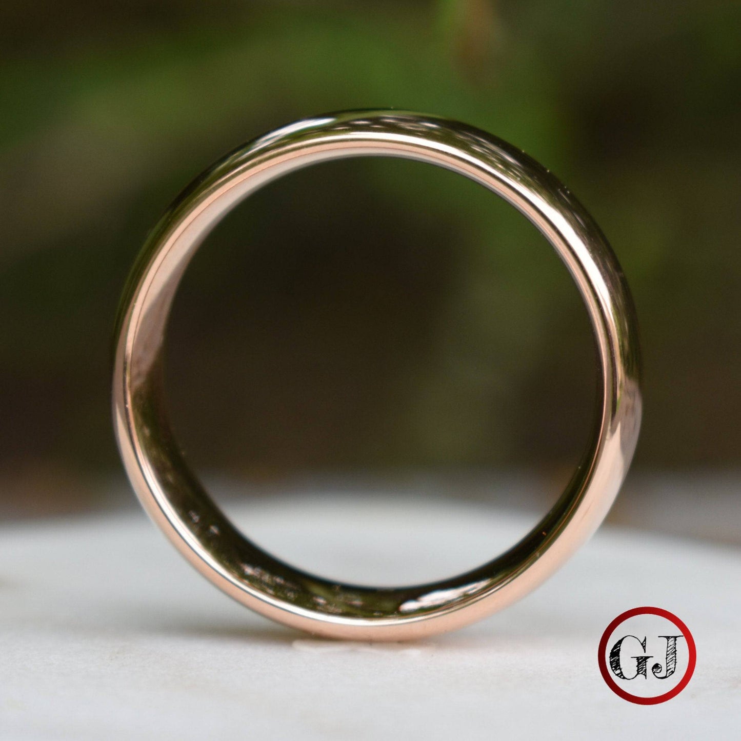 High Polished 6mm Rose Gold Tungsten Ring - Tungsten Titans