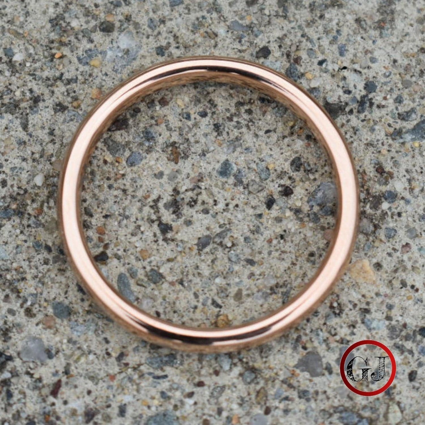 Tungsten Ring 4mm Classic Rose Gold Comfort fit band - Tungsten Titans
