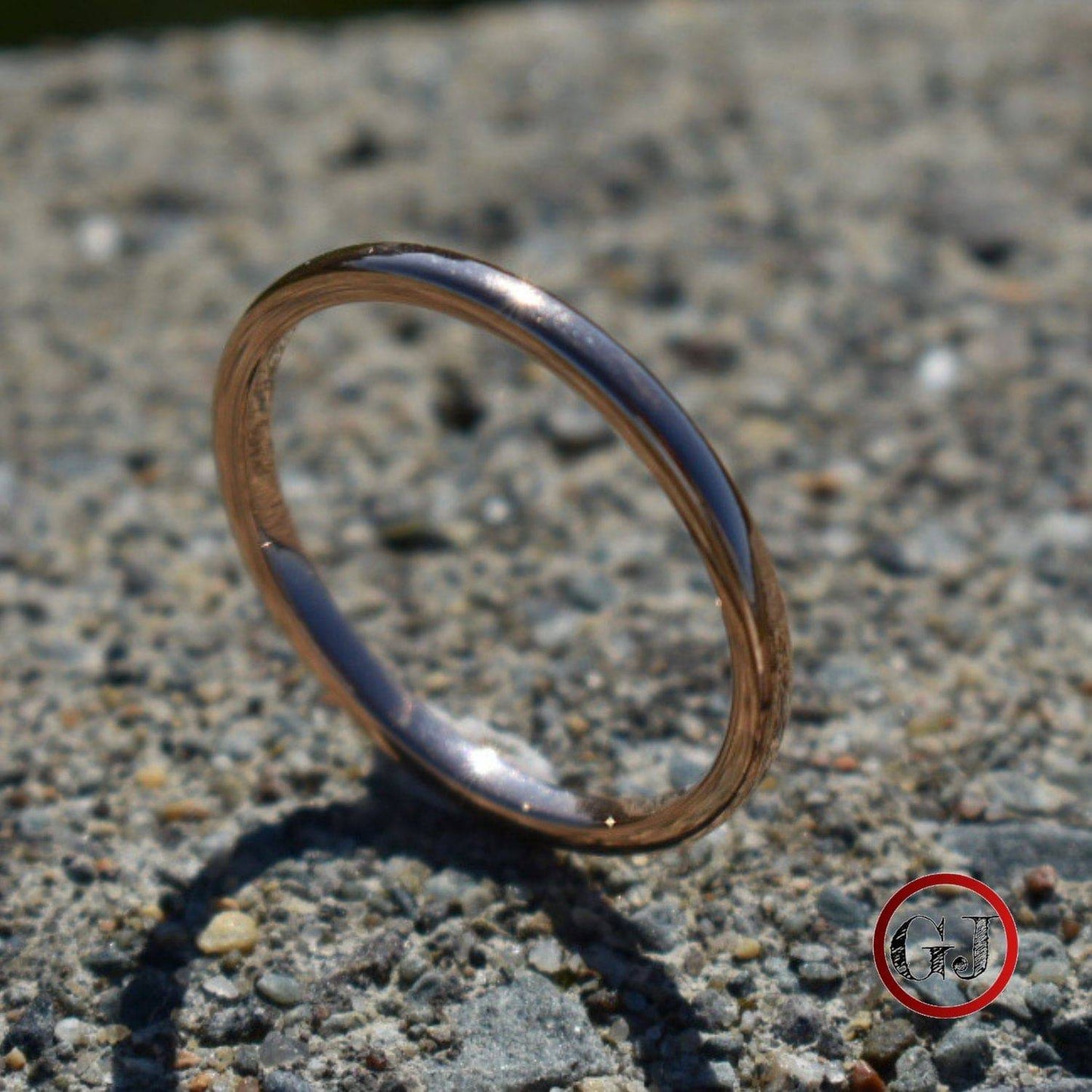 Tungsten 2mm Rose Gold Ring - Tungsten Titans