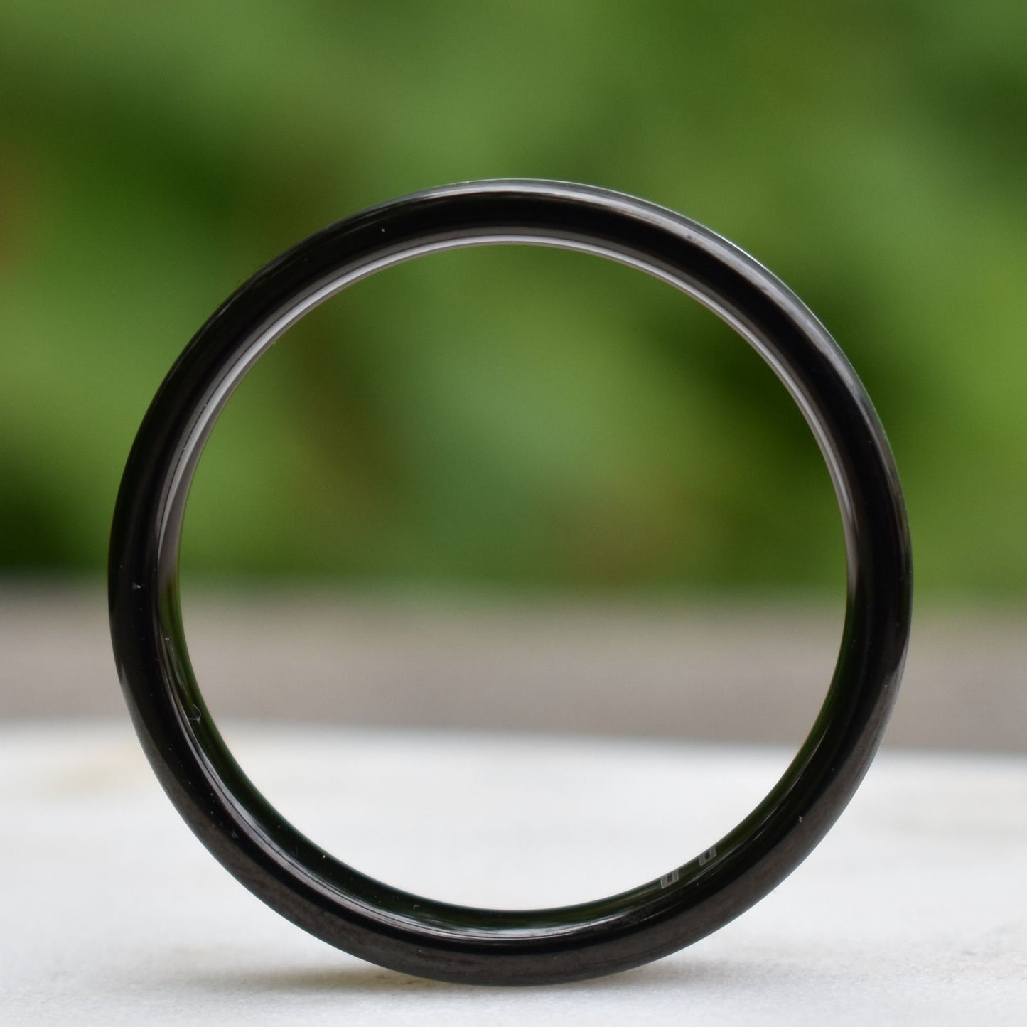 Tungsten Ring 6mm Black and Silver Brushed with Polished Silver Accent, Mens Ring, Mens Wedding Band