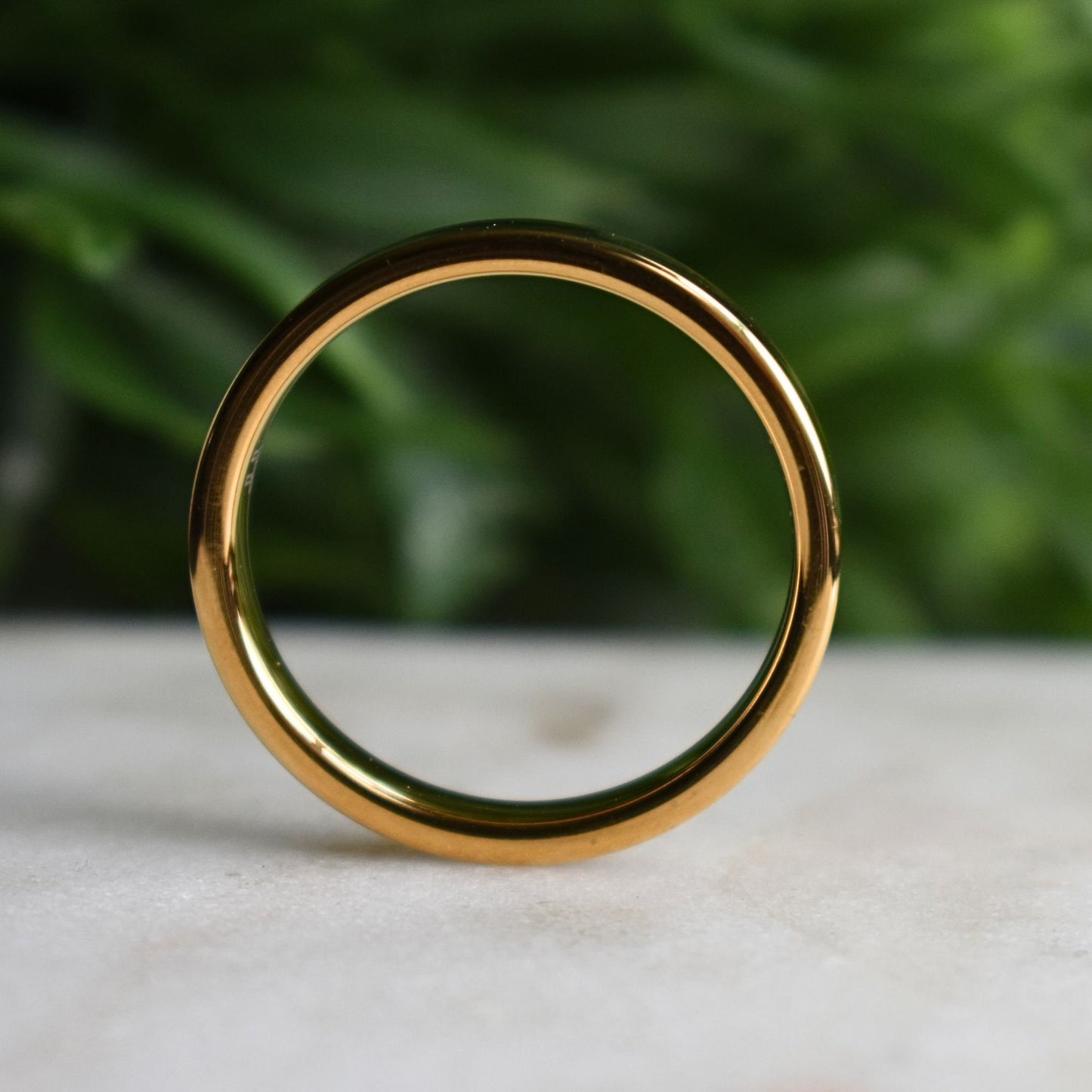 Tungsten Yellow Gold Ring Black Druzy Quartz Wedding Band, Womens Ring, Womens Wedding Band