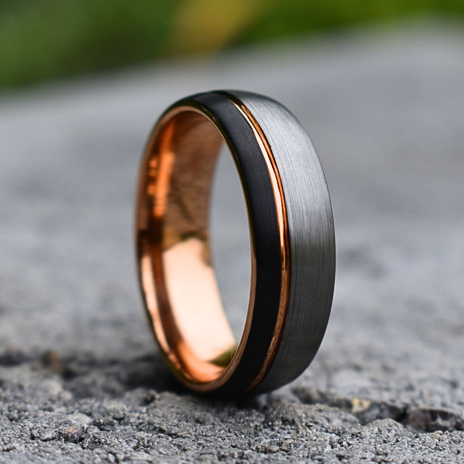 9 mm Brushed Tungsten Ring 