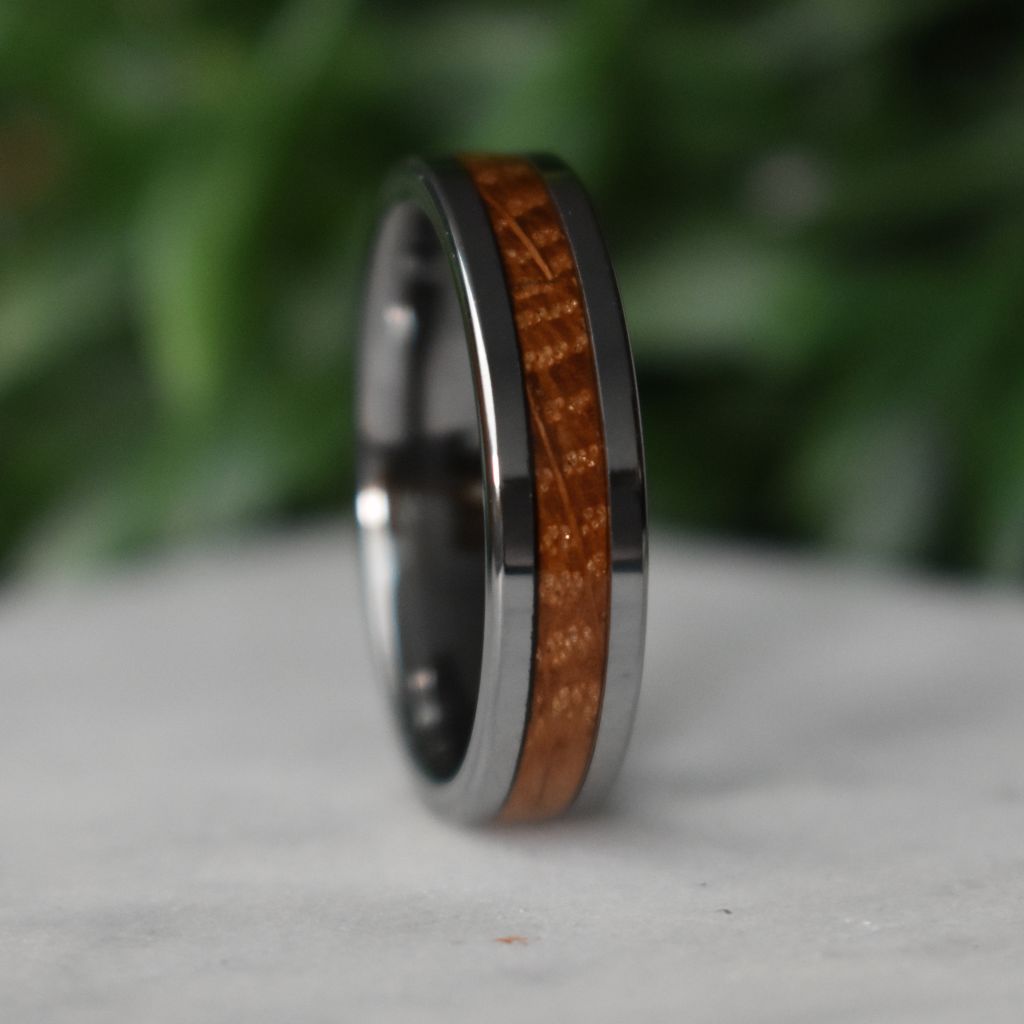 Whiskey Barrel 6mm Tungsten Ring - Tungsten Titans