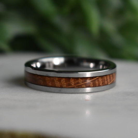 Whiskey Barrel 6mm Tungsten Ring - Tungsten Titans