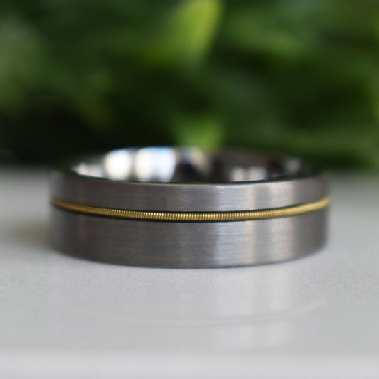 Guitar String 8mm Tungsten Ring - Tungsten Titans