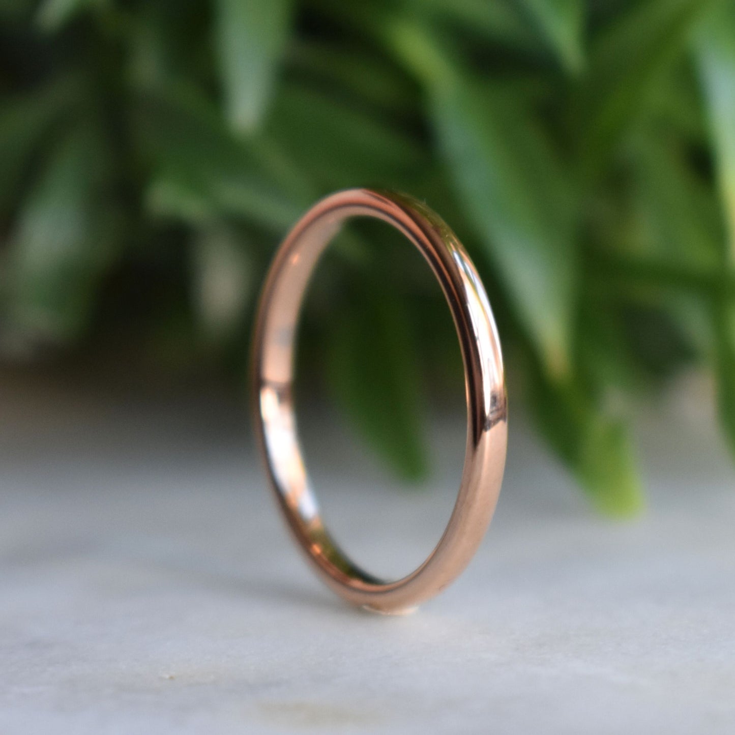 Tungsten 2mm Rose Gold Ring - Tungsten Titans