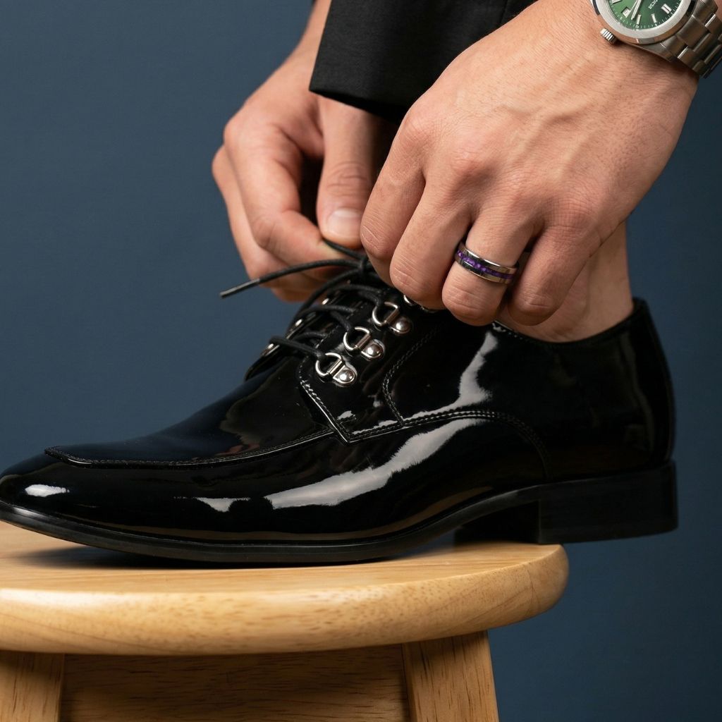 Tungsten 6mm Ring with Amethyst Inlay - Tungsten Titans