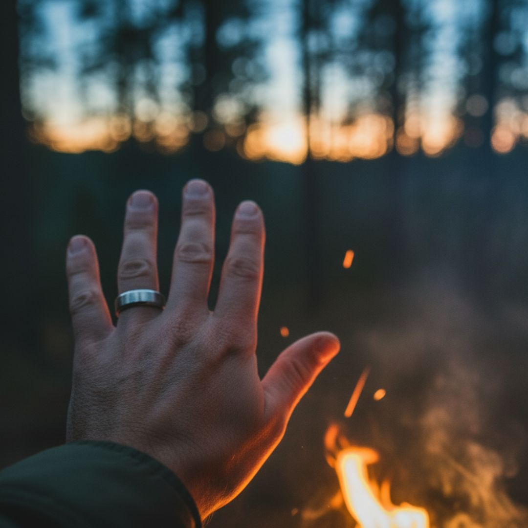 Tungsten 8mm Ring Brushed Silver - Tungsten Titans