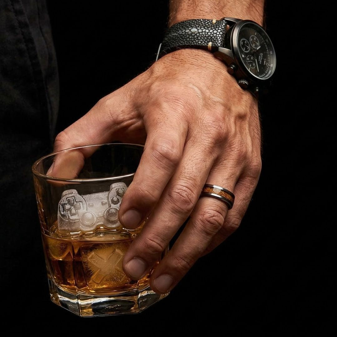 Whiskey Barrel 6mm Tungsten Ring - Tungsten Titans