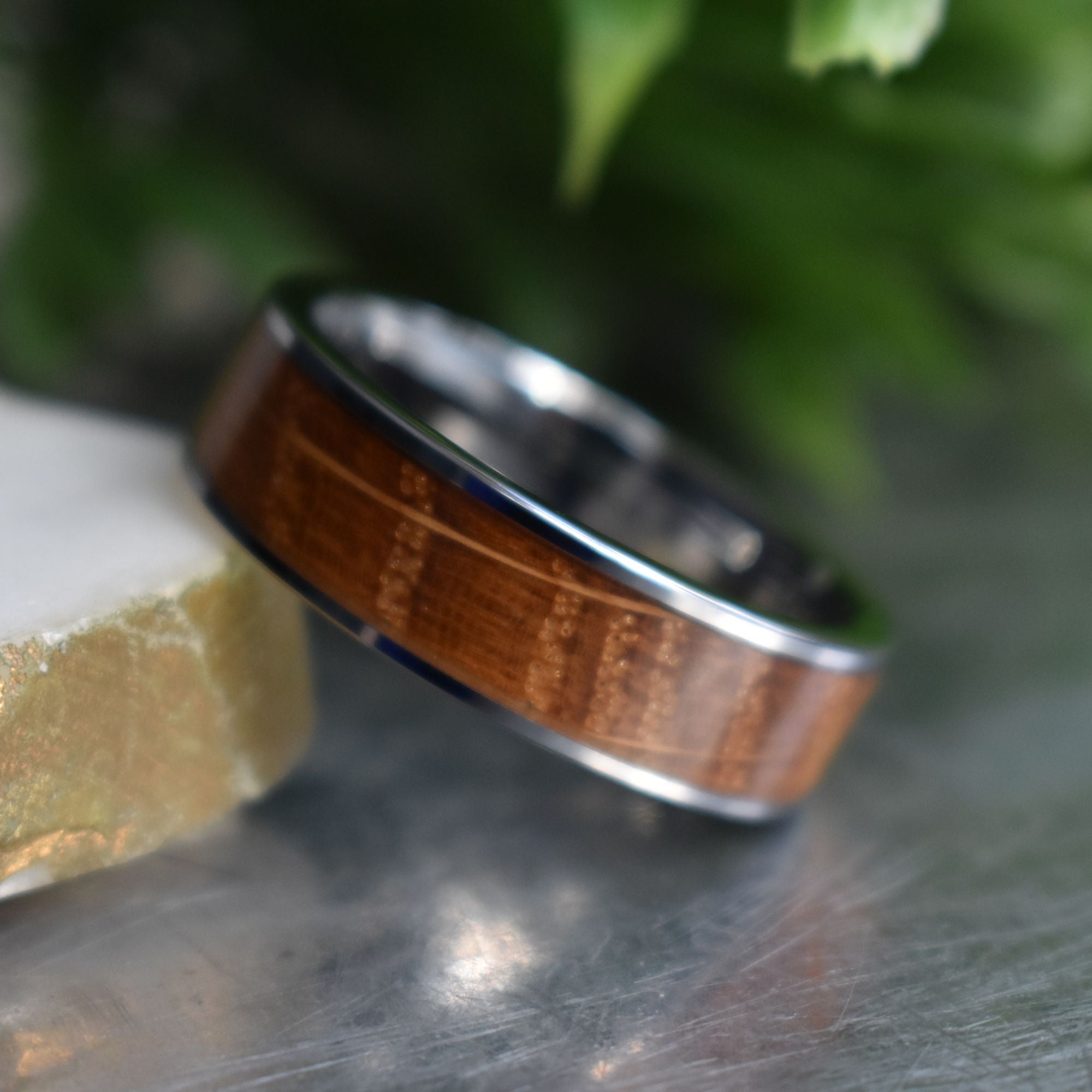 Whiskey Barrel 8mm Tungsten Ring - Tungsten Titans
