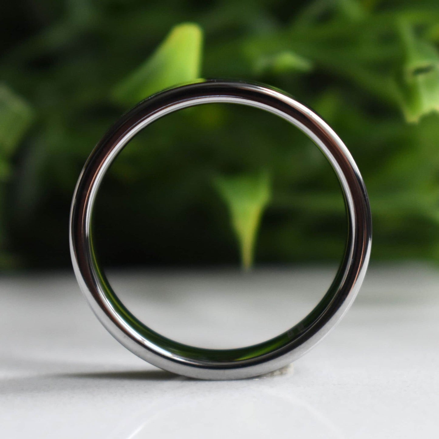 Tungsten 6mm Ring with Amethyst Inlay