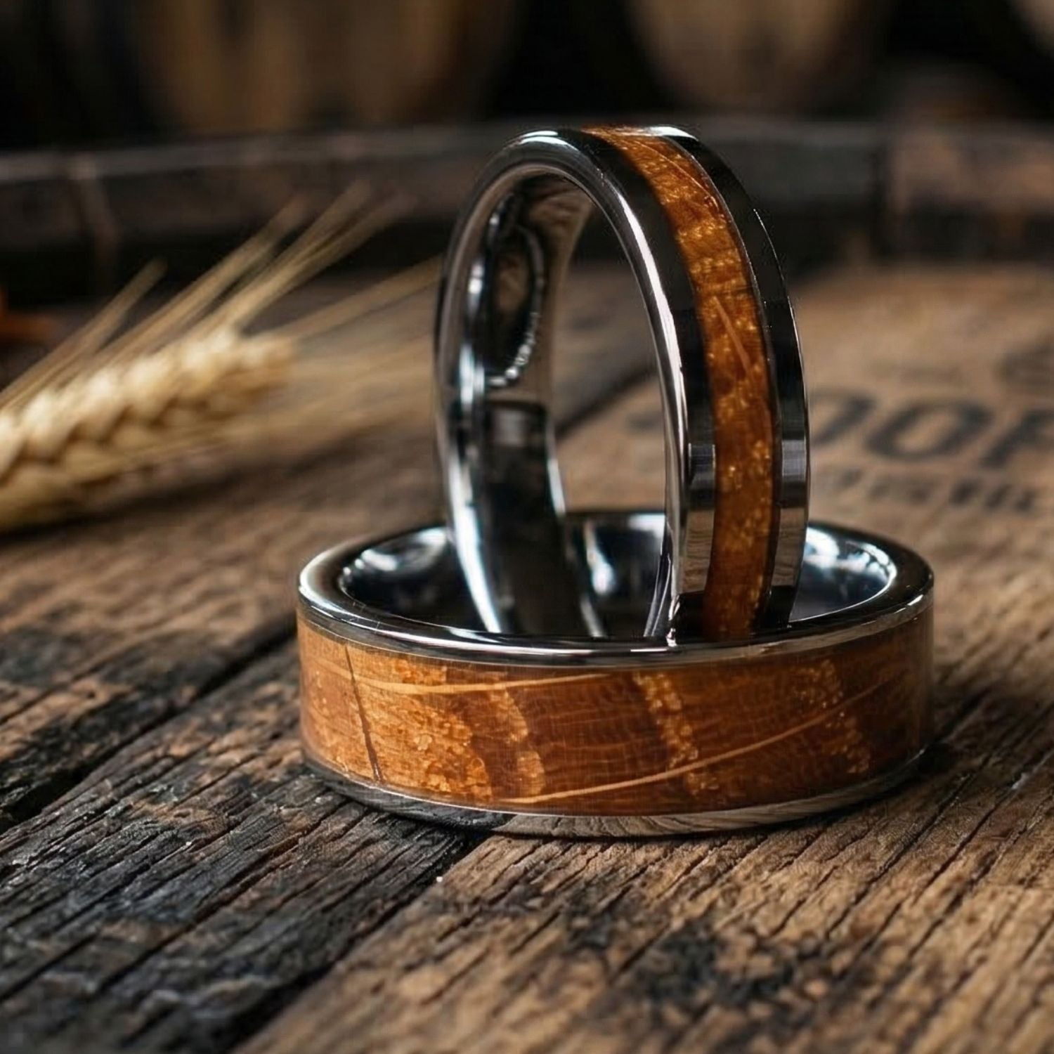 Whiskey Barrel 6mm Tungsten Ring - Tungsten Titans