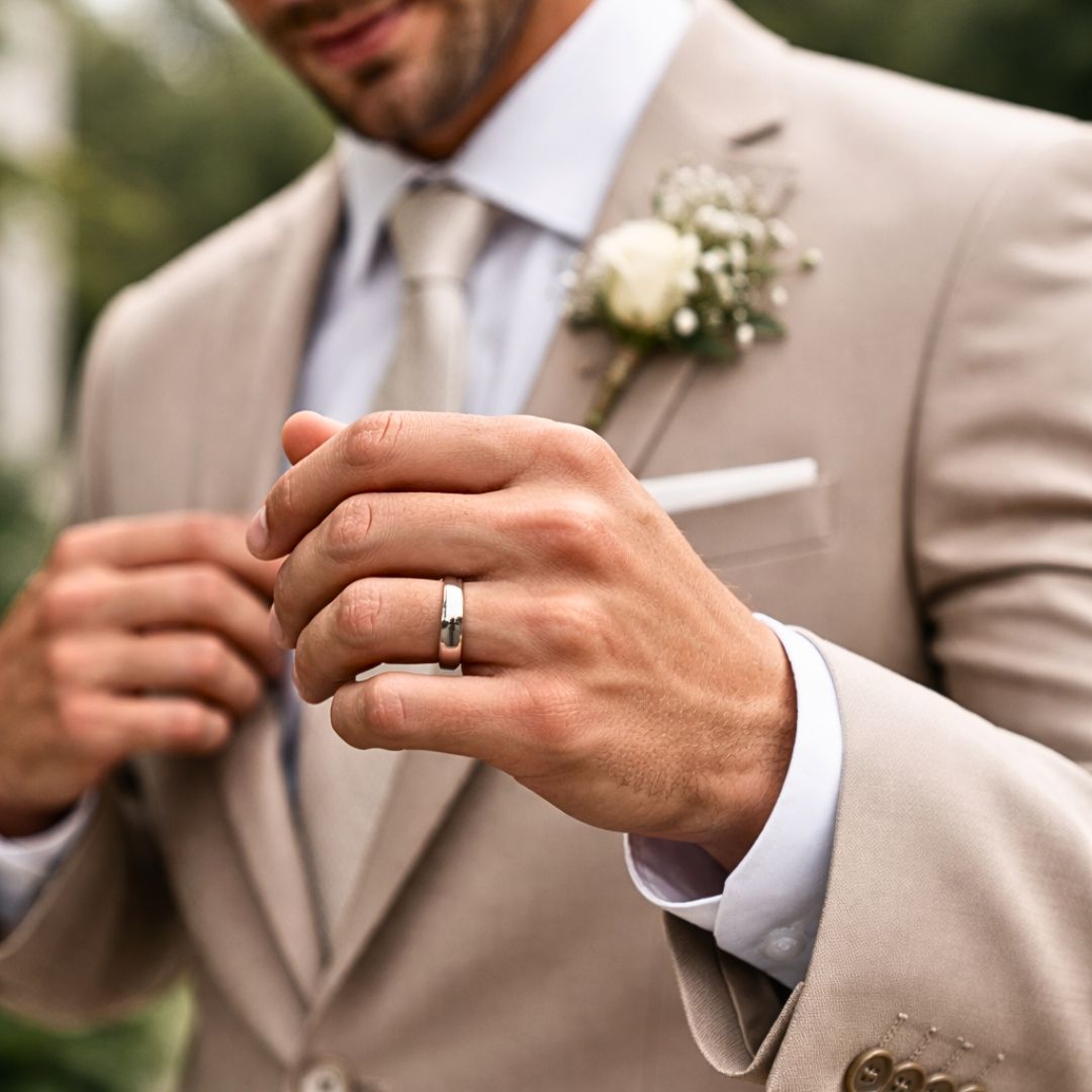 Tungsten Classic Silver 6mm Ring - Tungsten Titans