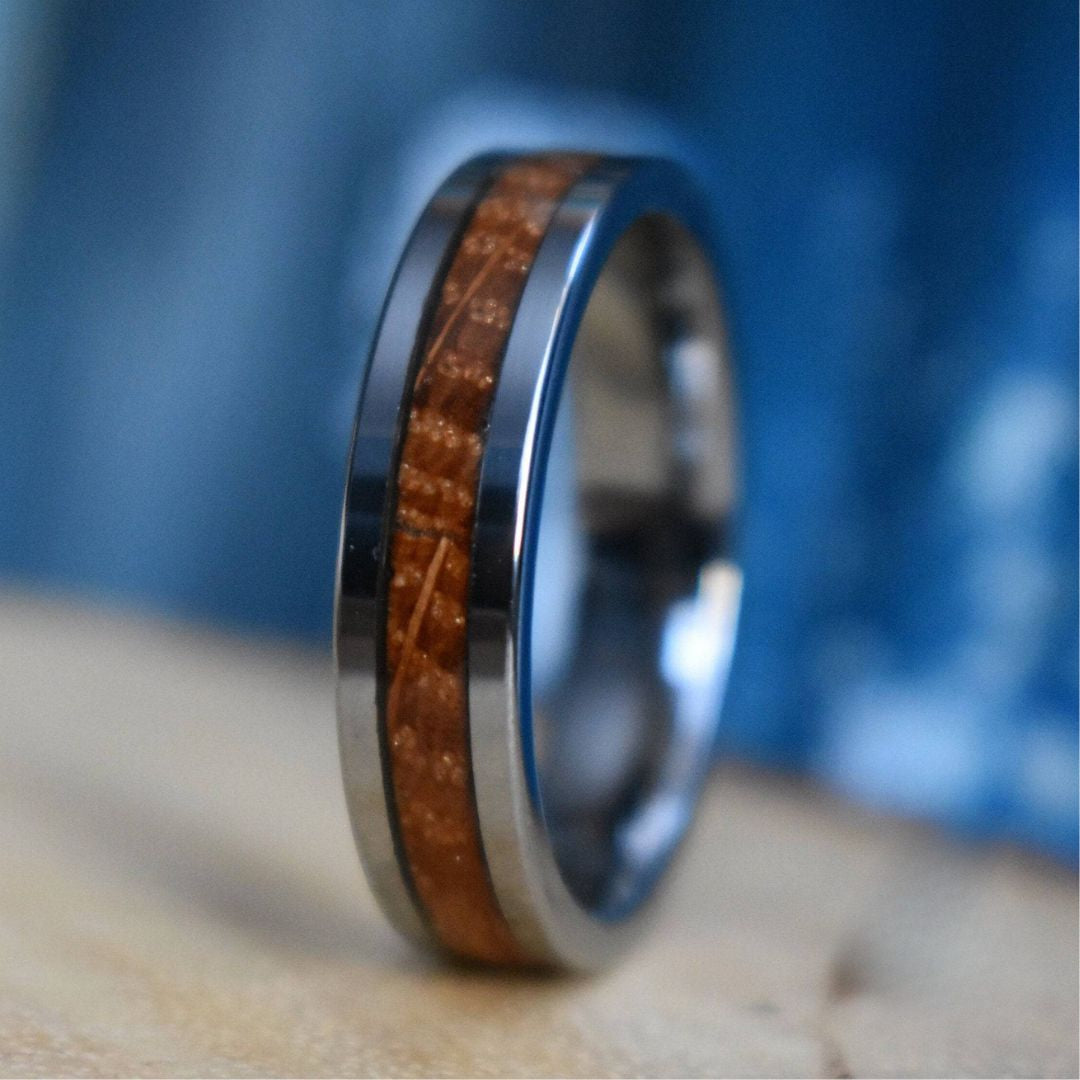 Whiskey Barrel 6mm Tungsten Ring - Tungsten Titans