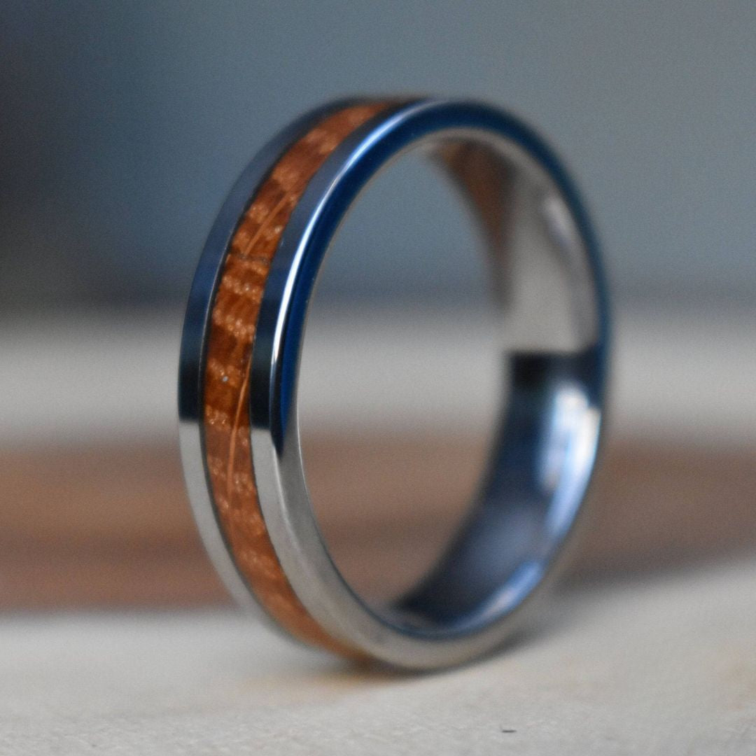 Whiskey Barrel 6mm Tungsten Ring - Tungsten Titans