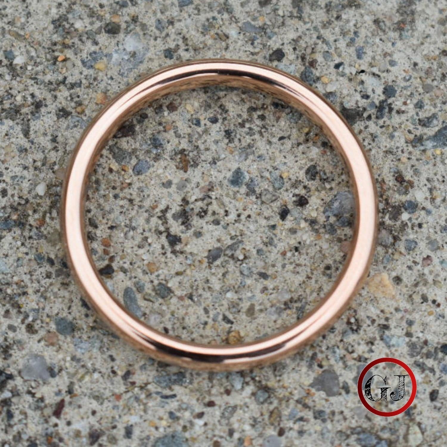 Tungsten Ring 4mm Classic Rose Gold Comfort fit band - Tungsten Titans