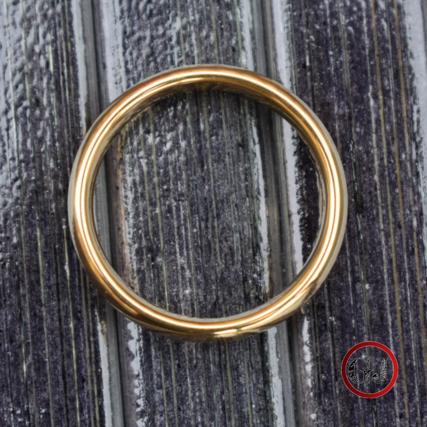 Tungsten Ring 6mm Classic Gold Comfort fit band - Tungsten Titans