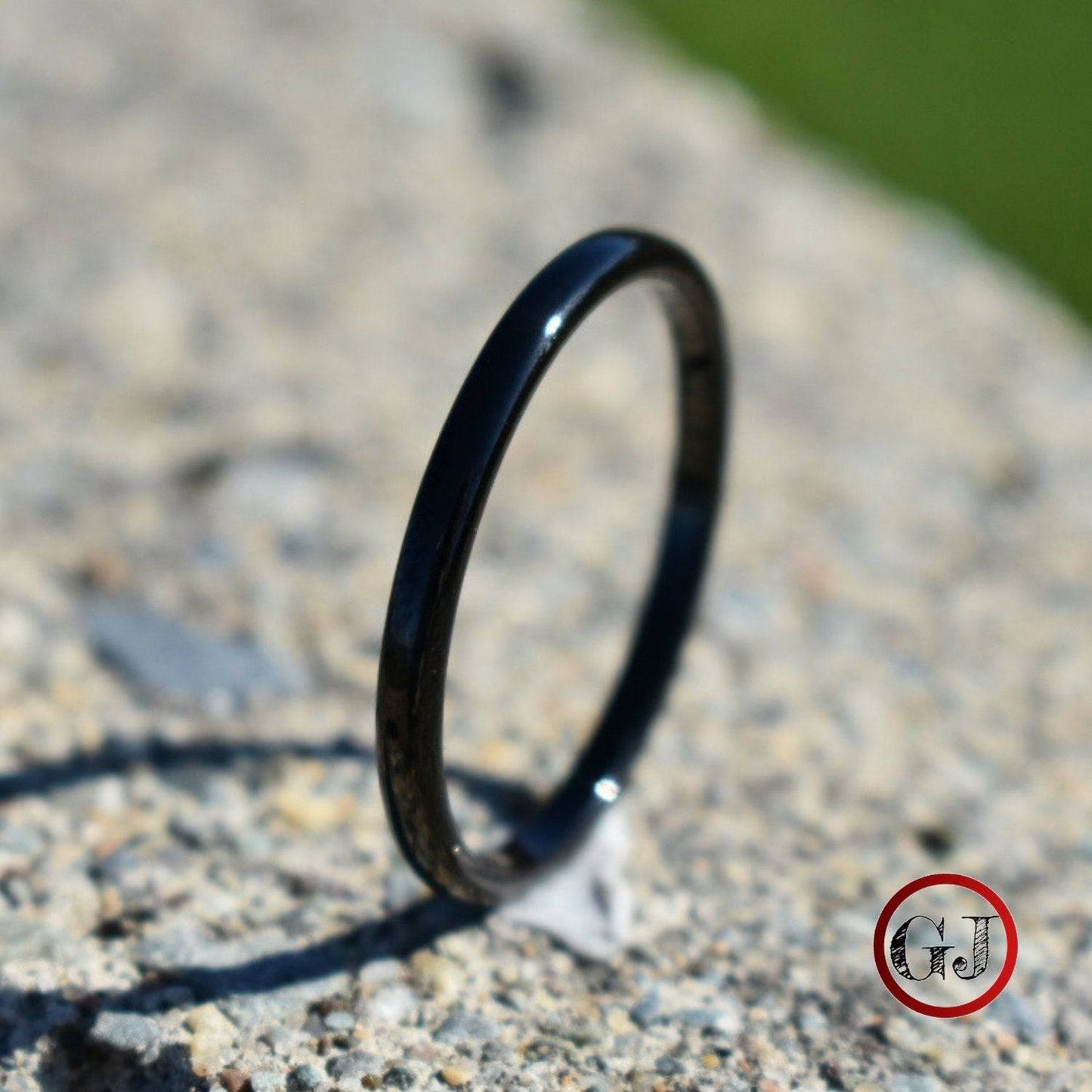 Tungsten 2mm Black Ring - Tungsten Titans