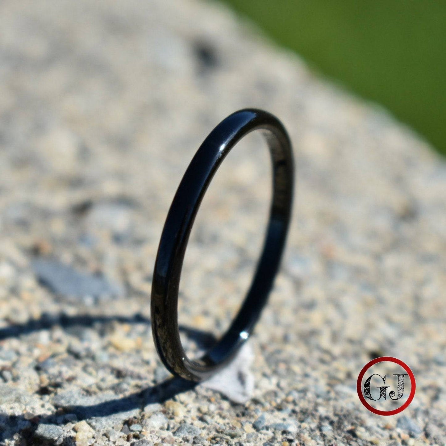 Tungsten 2mm Black Ring - Tungsten Titans