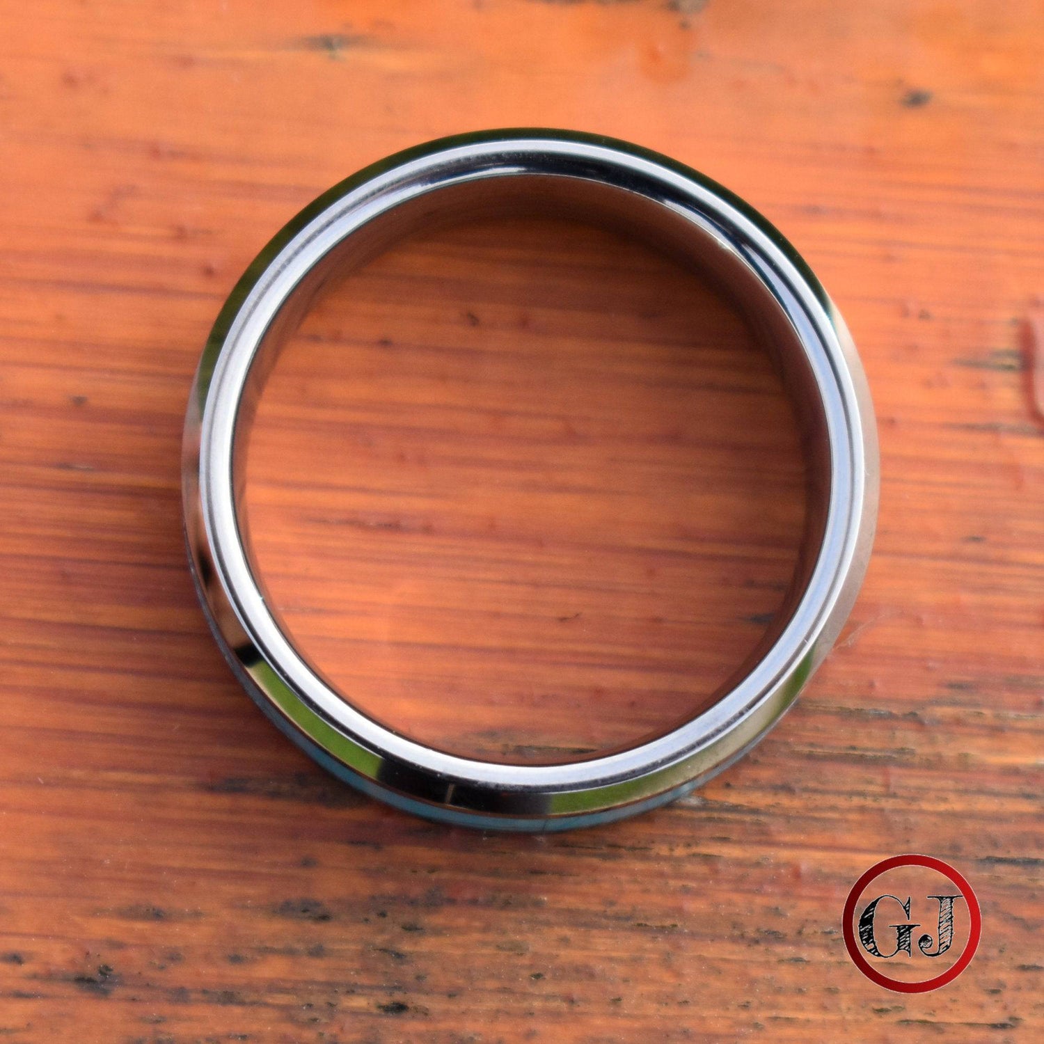 Tungsten 8mm Ring with Kallaite Stone Inlay - Tungsten Titans