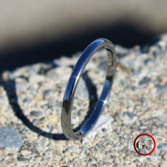 Tungsten 2mm Silver Ring - Tungsten Titans