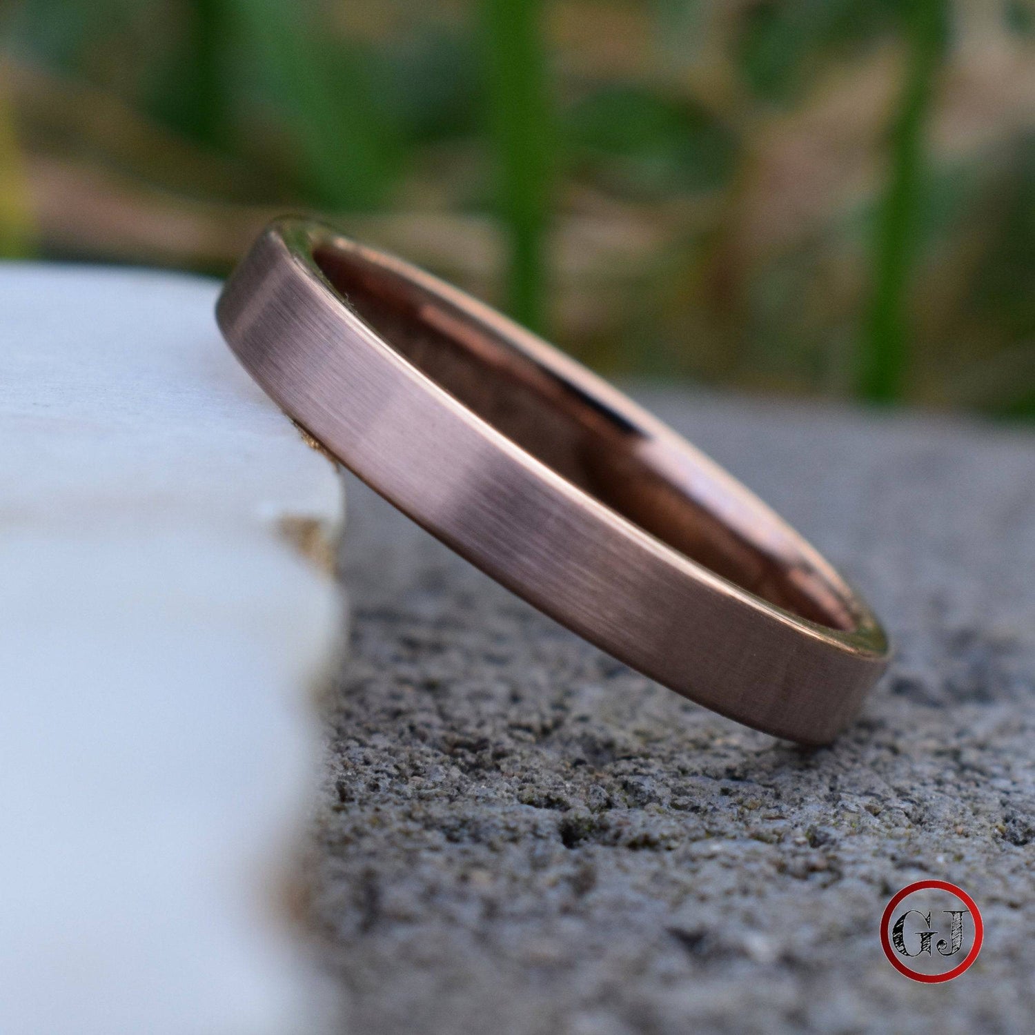 14K Solid Rose Gold 4mm Comfort Fit Men's and Women's Wedding Band Ring