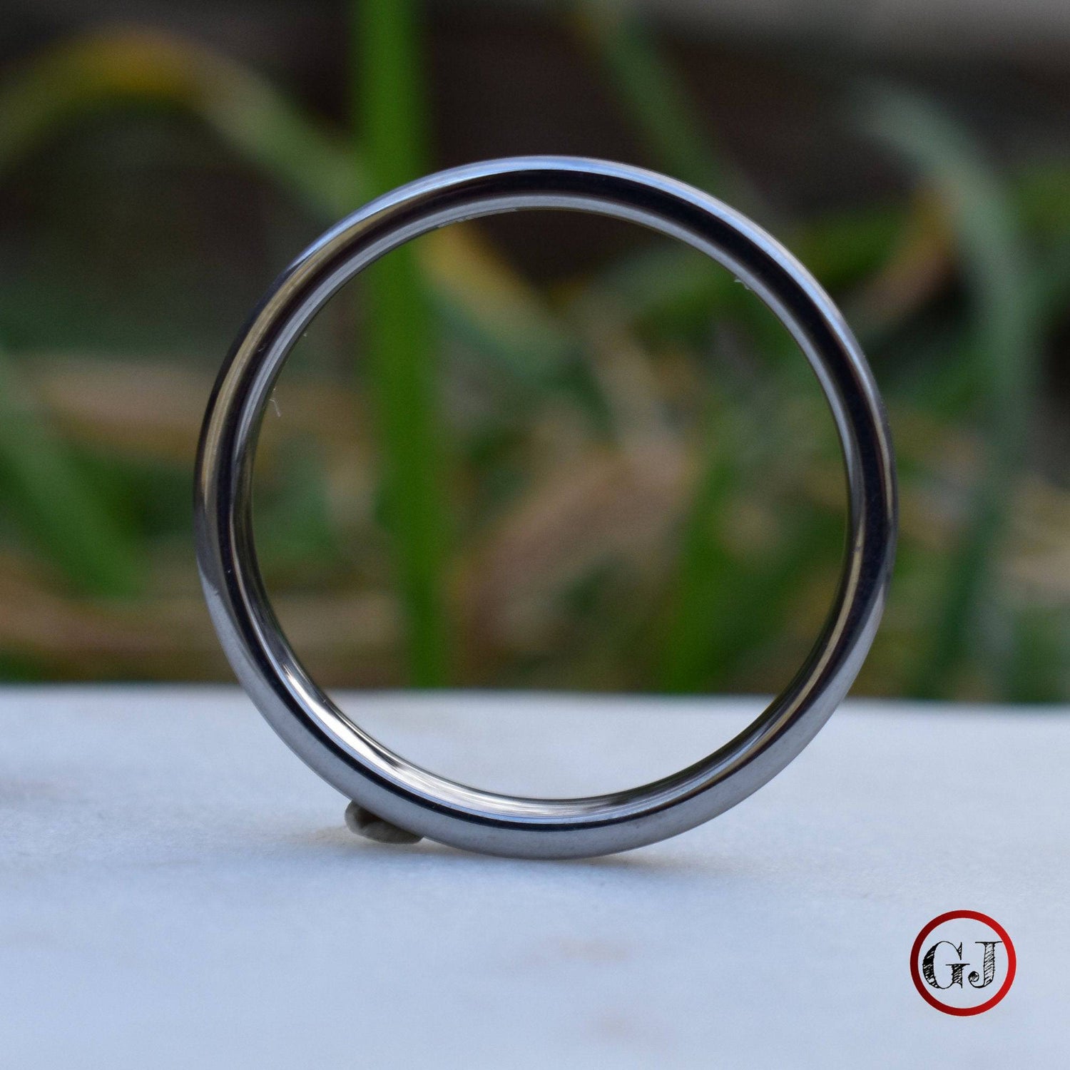 Tungsten Ring 4mm Brushed Silver Comfort fit band - Tungsten Titans